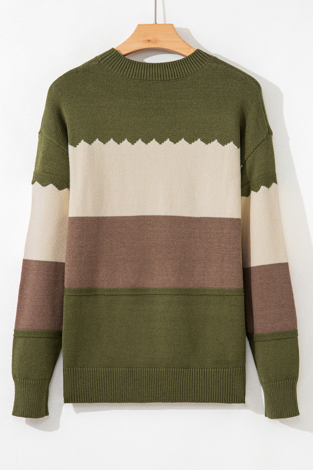 Colorblock Crew Sweater