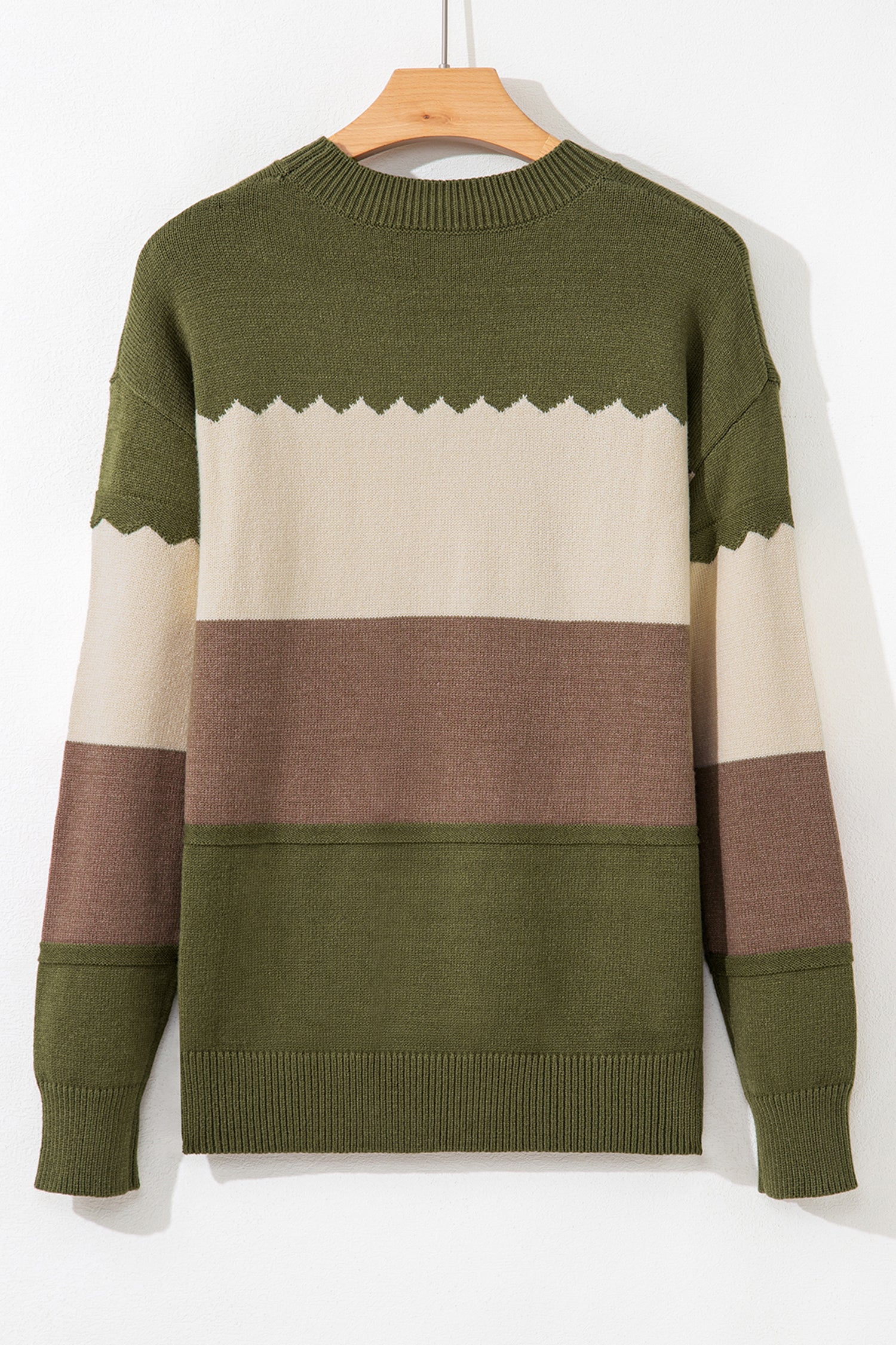 Colorblock Crew Sweater