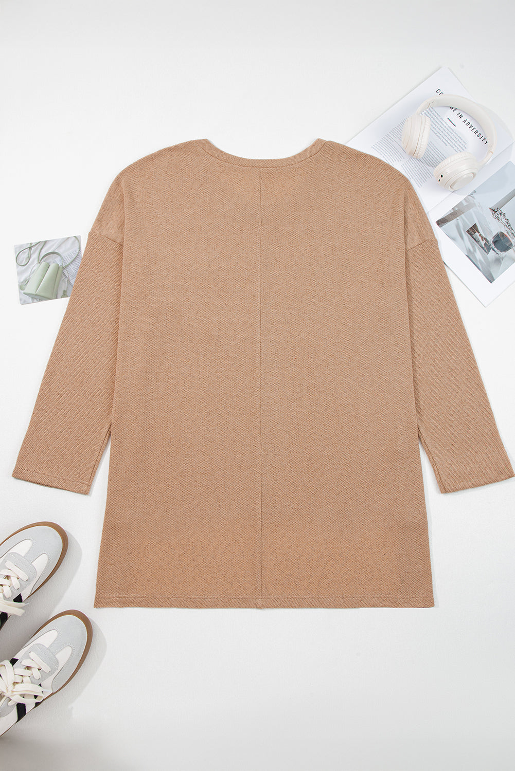 Plus Size Knit Tunic Top