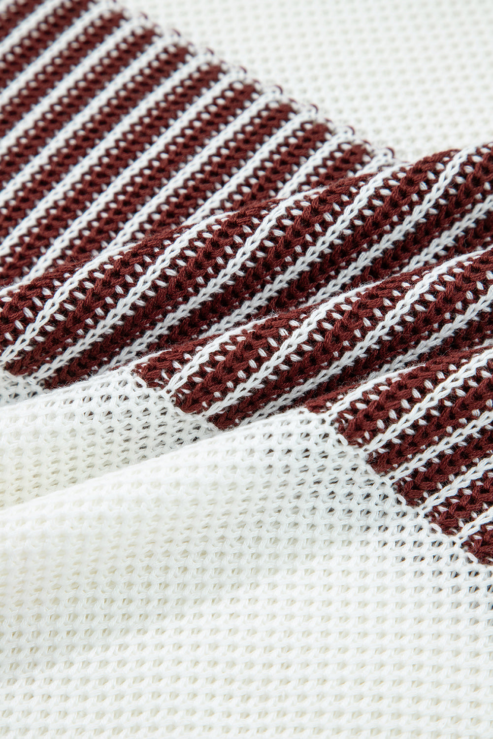 Two Tone Striped Sweater