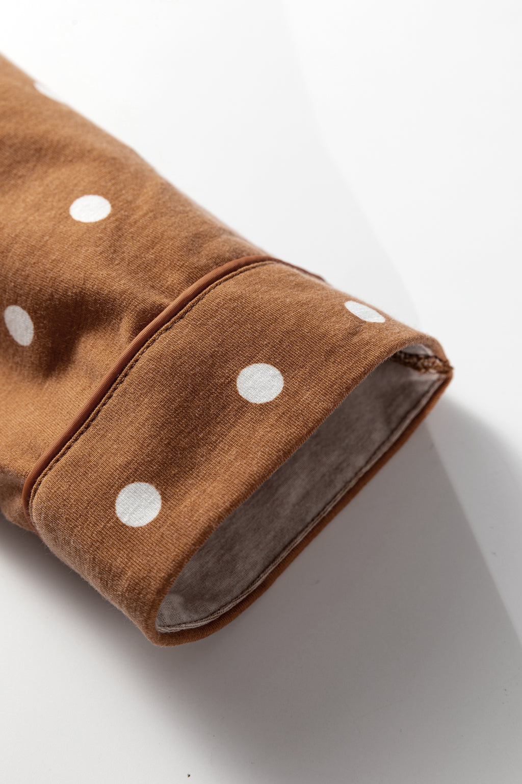 Brown Polka Dot Pajama Set