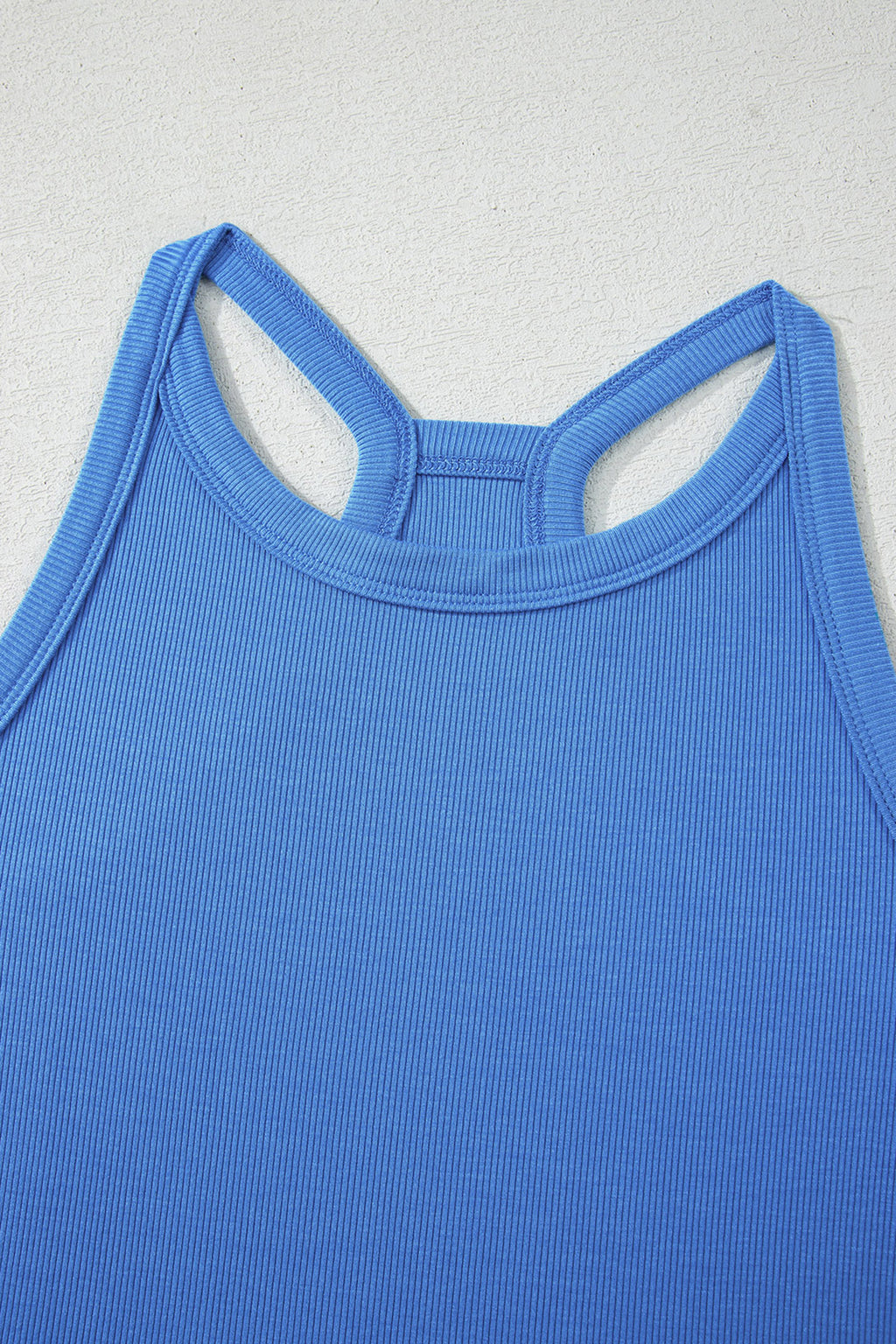 Slim Ribbed Tank Top and Sweatpants Set