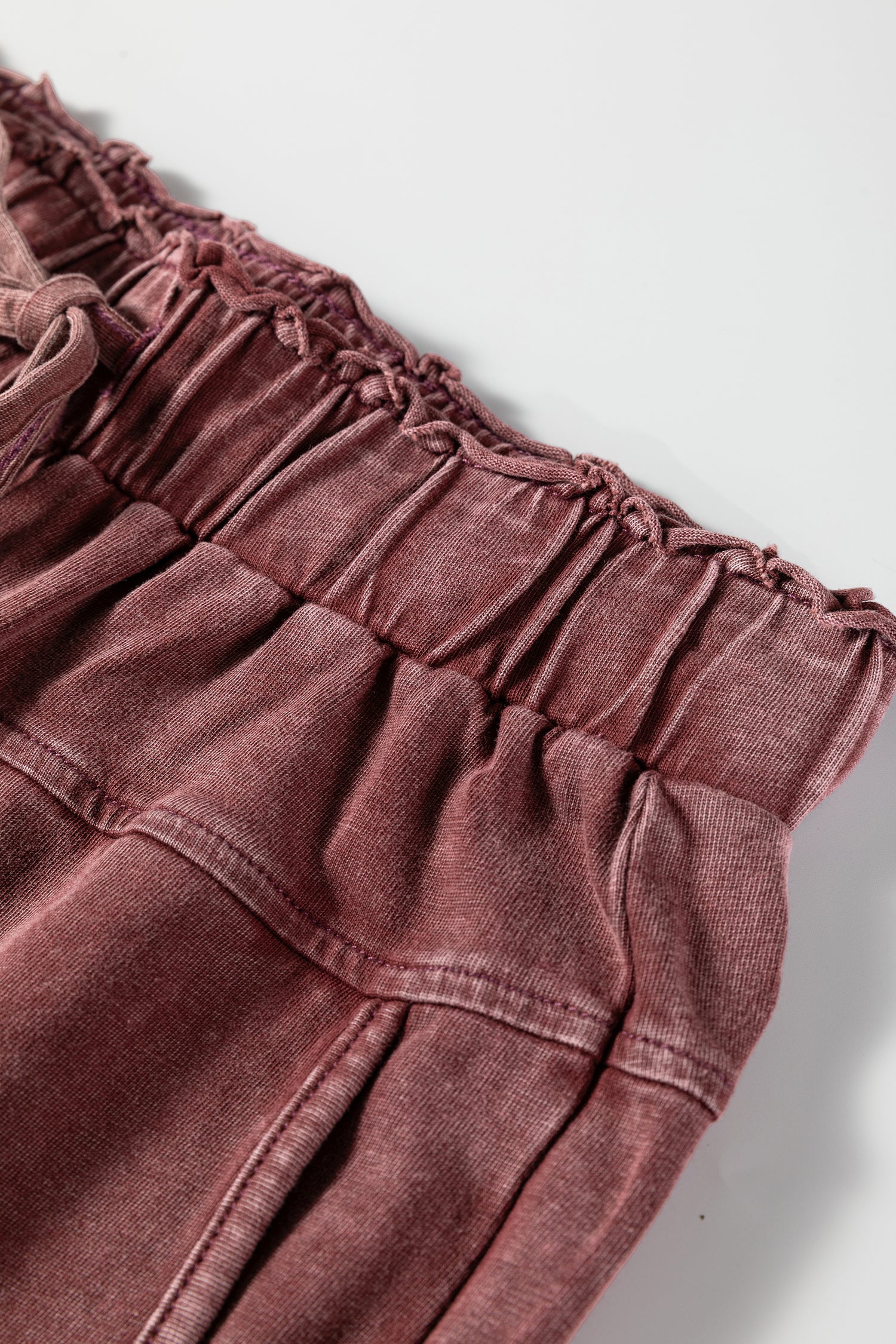Mineral Wash Raw Hem Pocket Pants