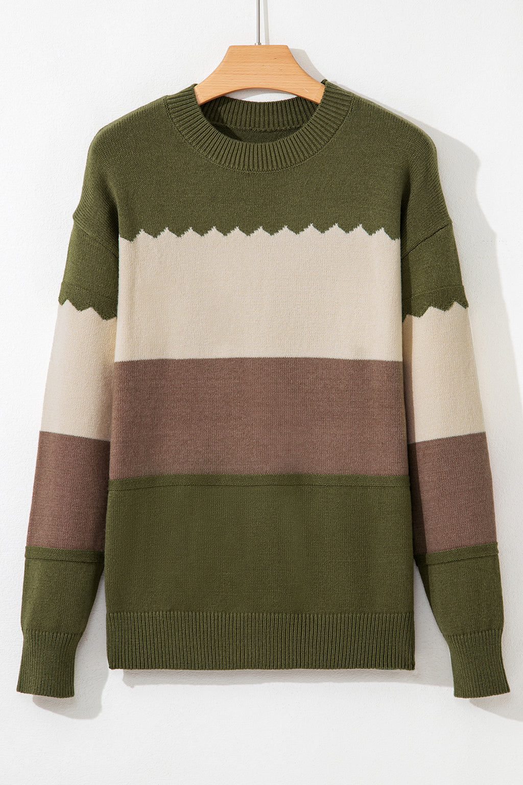 Colorblock Crew Sweater