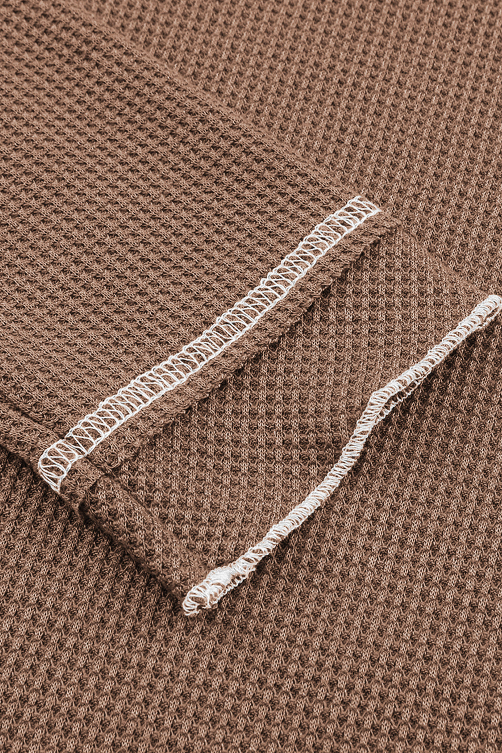 Textured Round Neck Long Sleeve Top