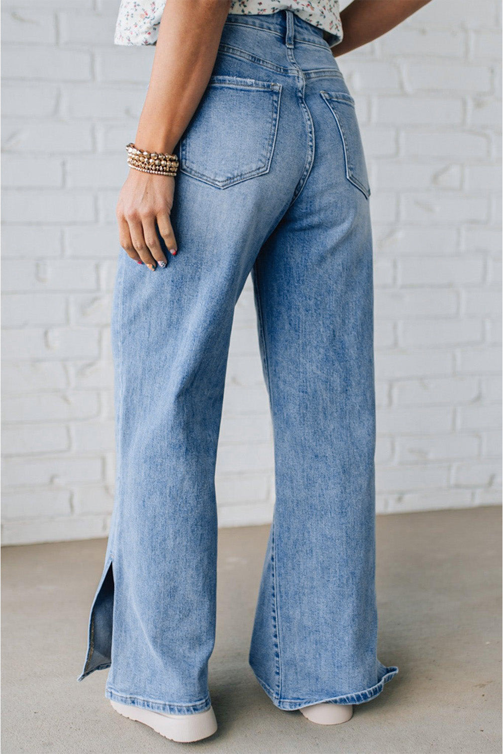Myosotis Slit Leg Jeans