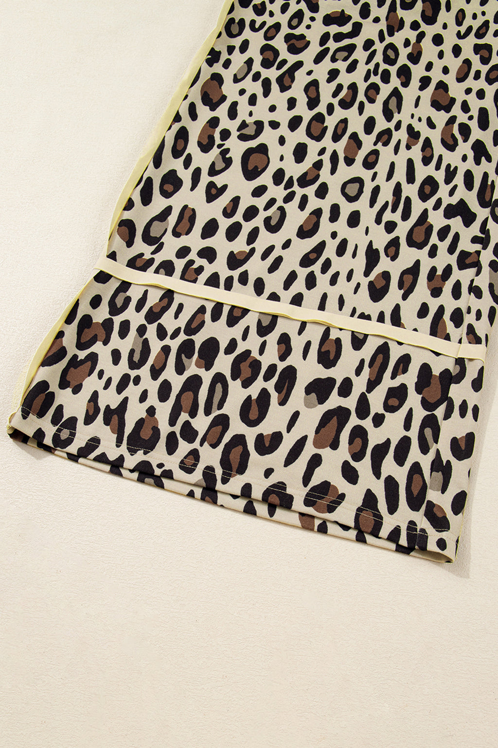 Plus Size Leopard Wide Leg Pants