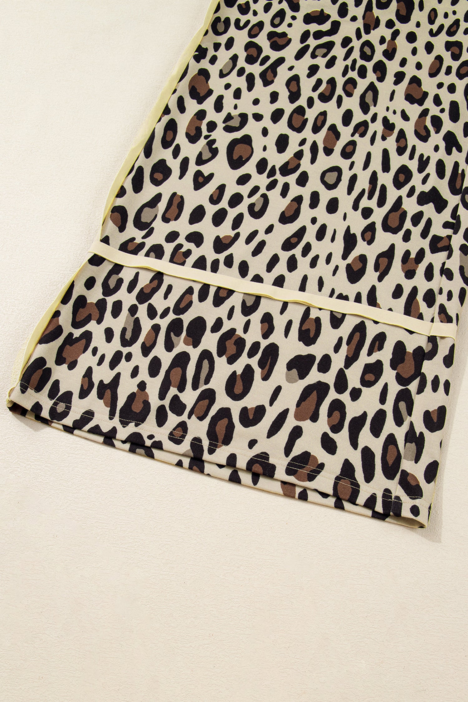 Plus Size Leopard Wide Leg Pants