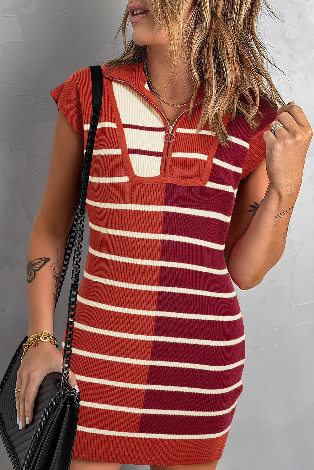 Stripe Sweater Dress