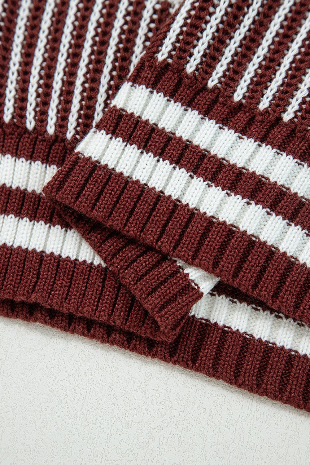 Two Tone Striped Sweater