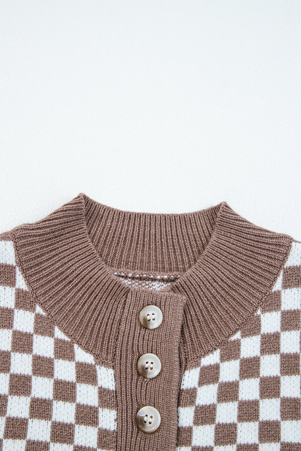 Checkerboard Knit Sweater