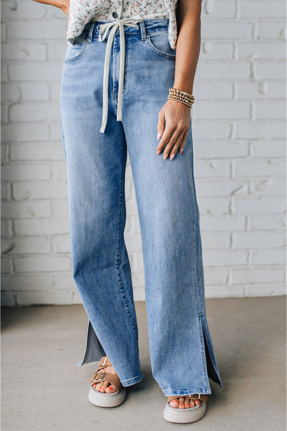 Myosotis Slit Leg Jeans