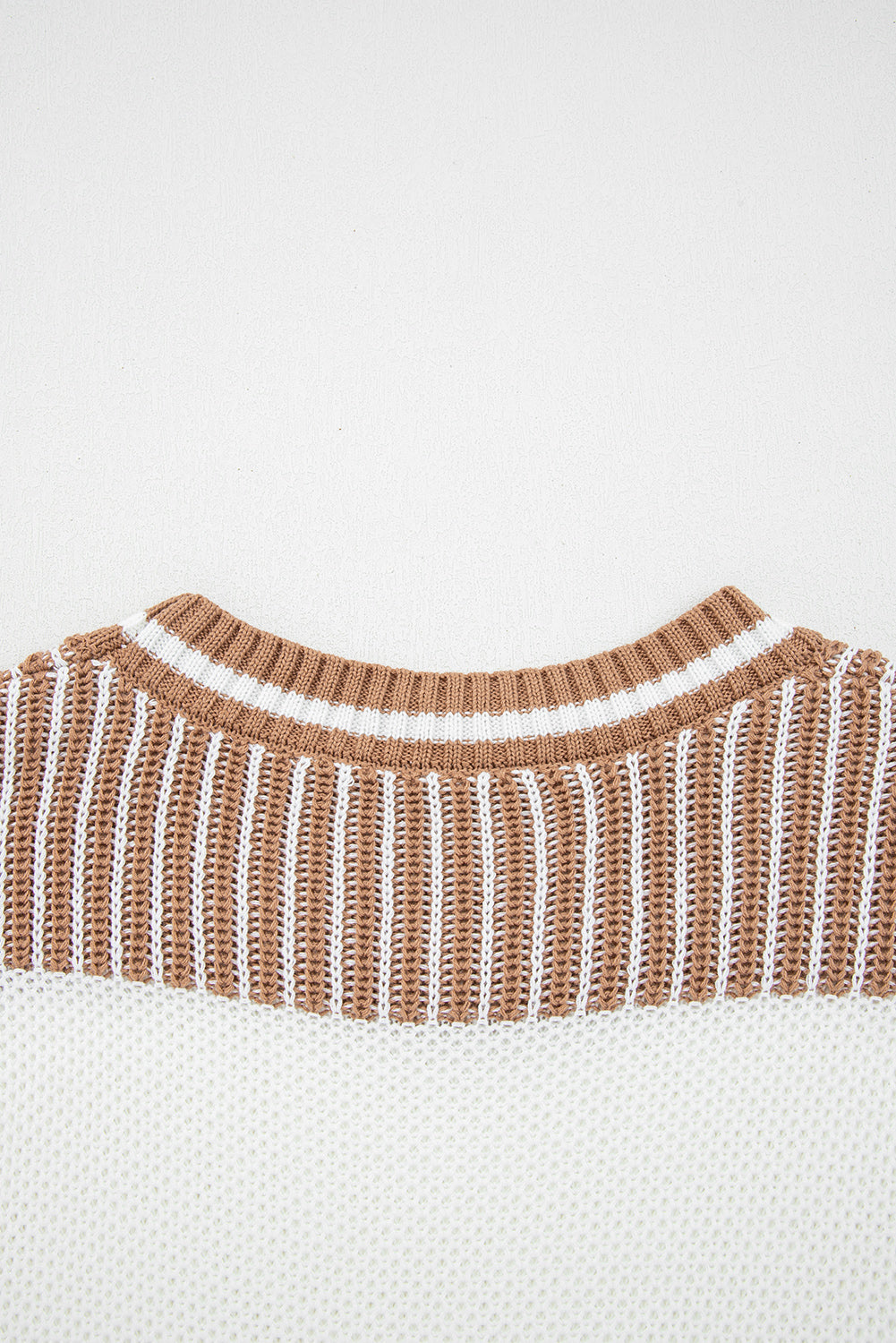 Two Tone Striped Sweater