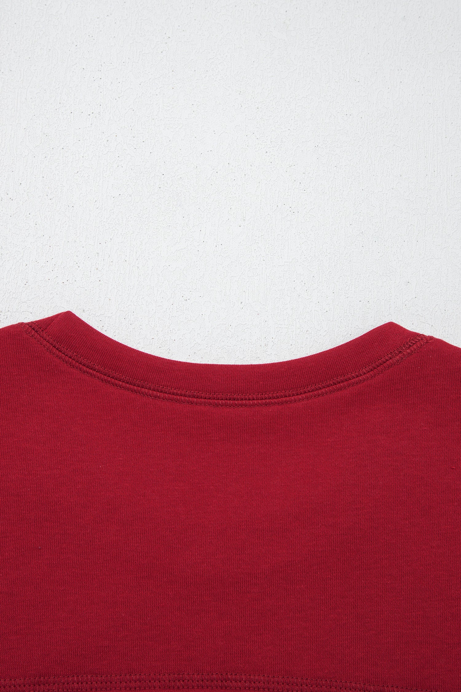 Racing Red Drop Shoulder Boxy Tee and Barrel Pants Set