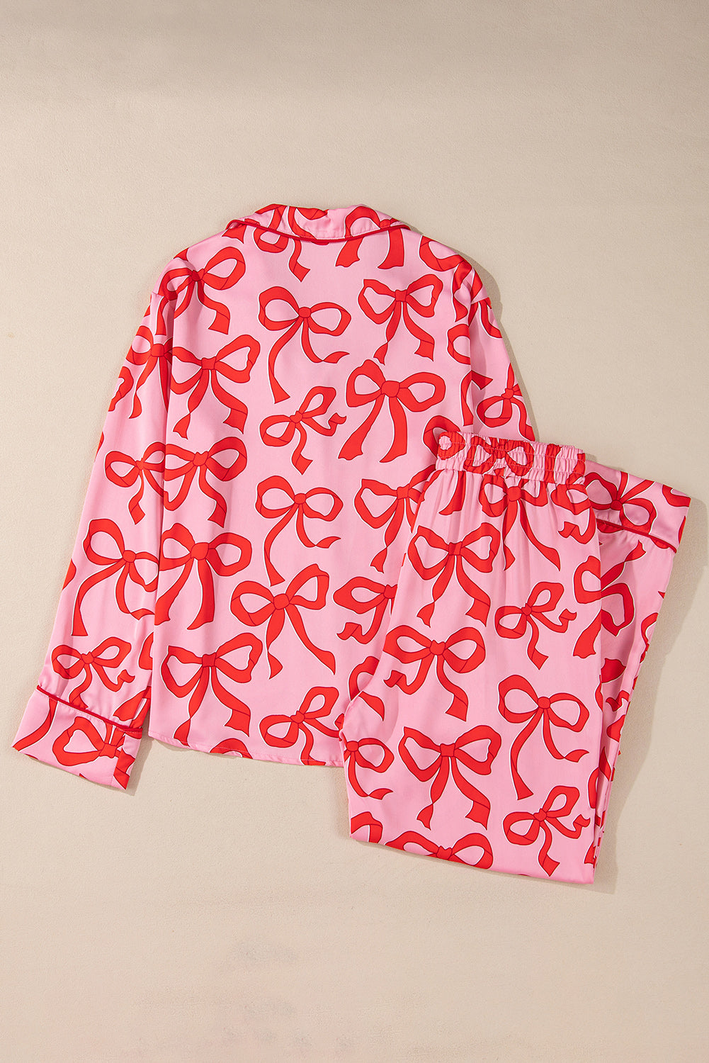 Pink Bow Pajama Set