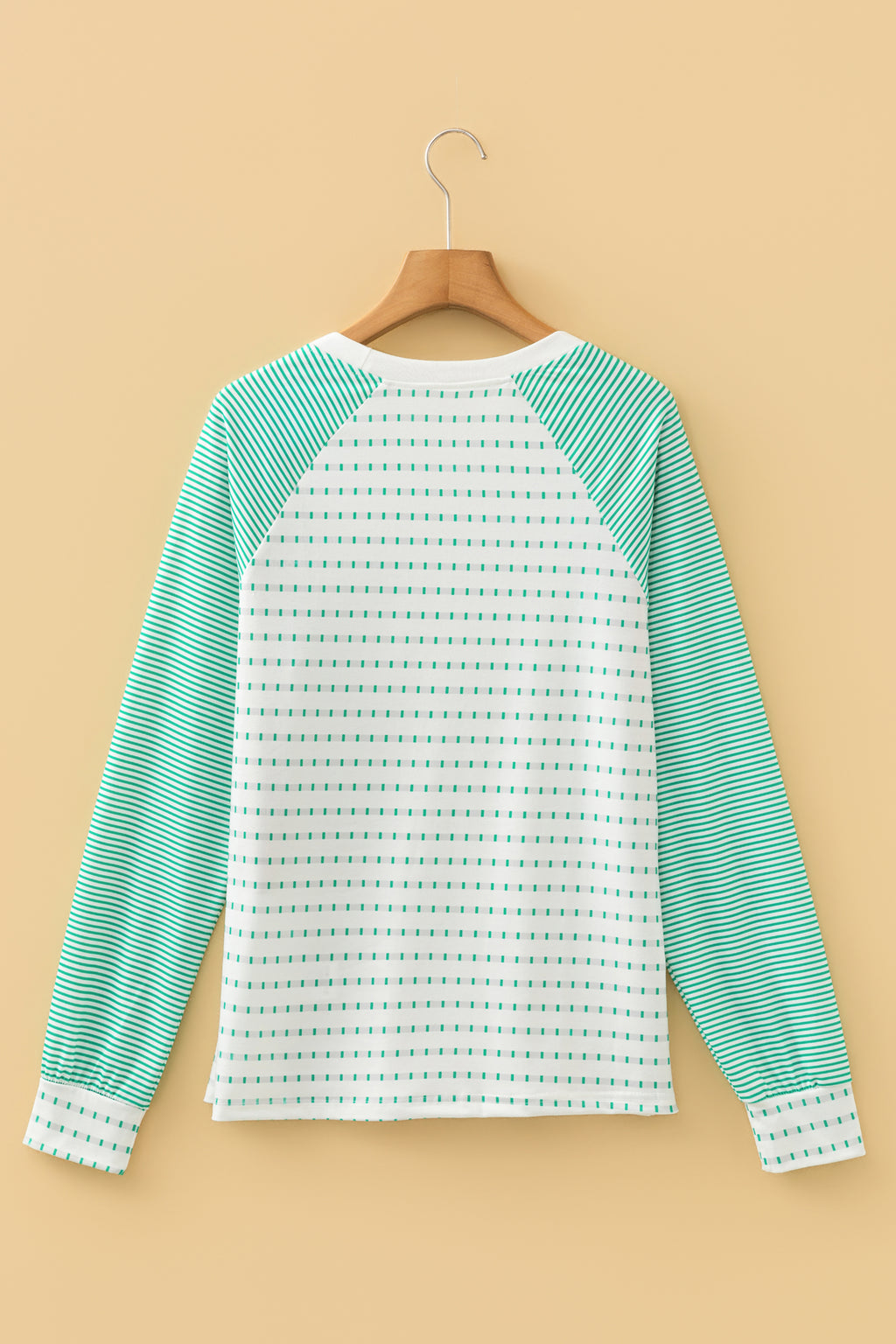 Black Stripe Raglan Long Sleeve Tee