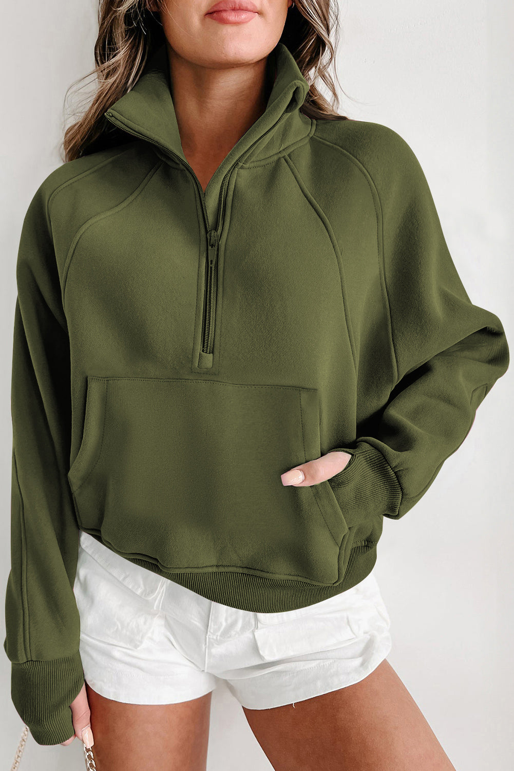 Lined Thumbhole Sweatshirt