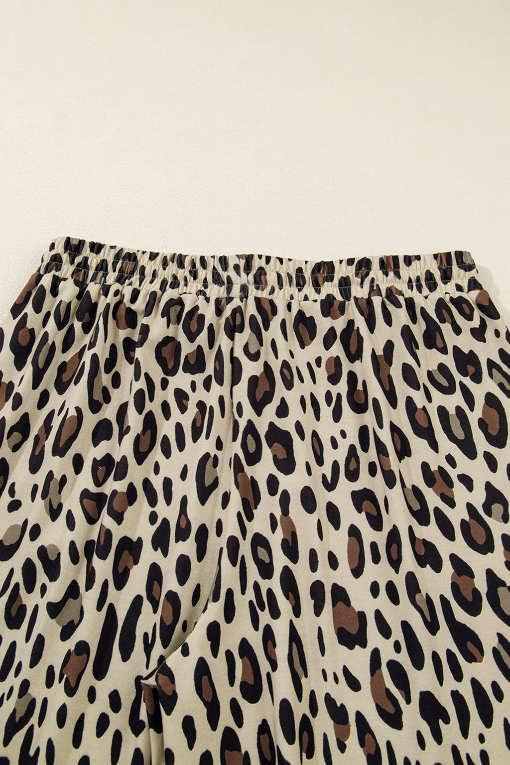 Plus Size Leopard Wide Leg Pants