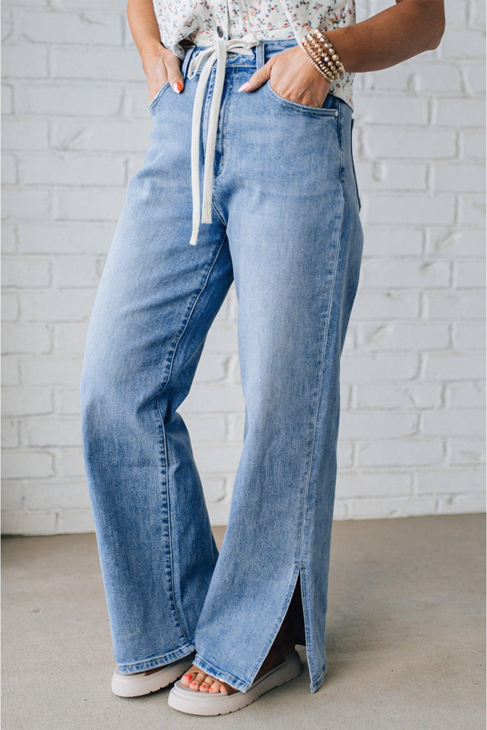 Myosotis Slit Leg Jeans