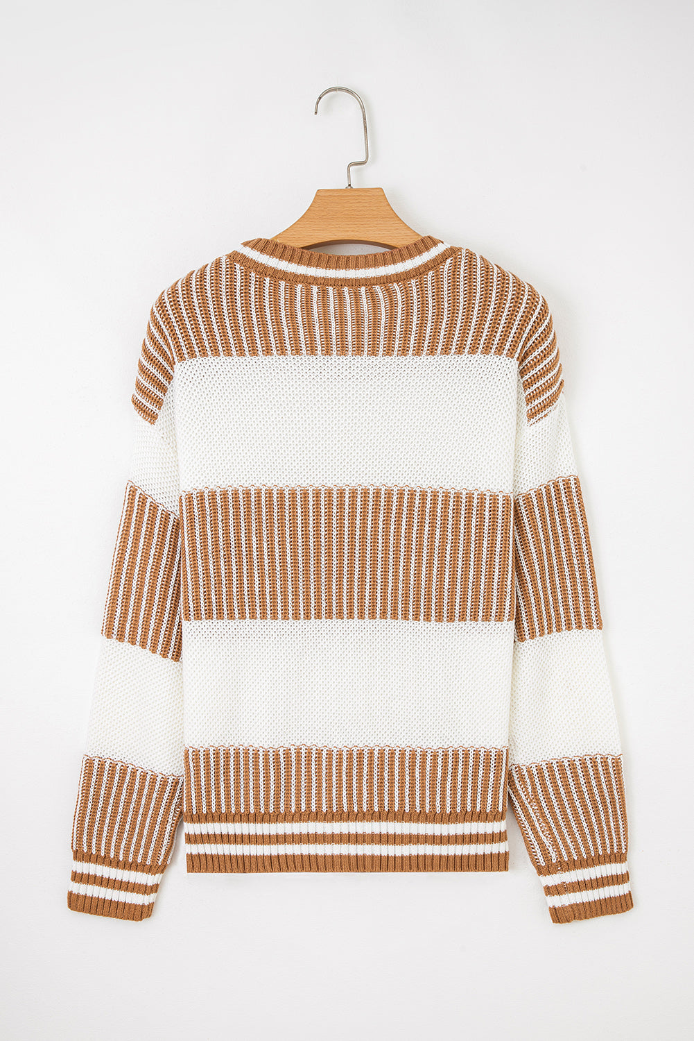 Two Tone Striped Sweater