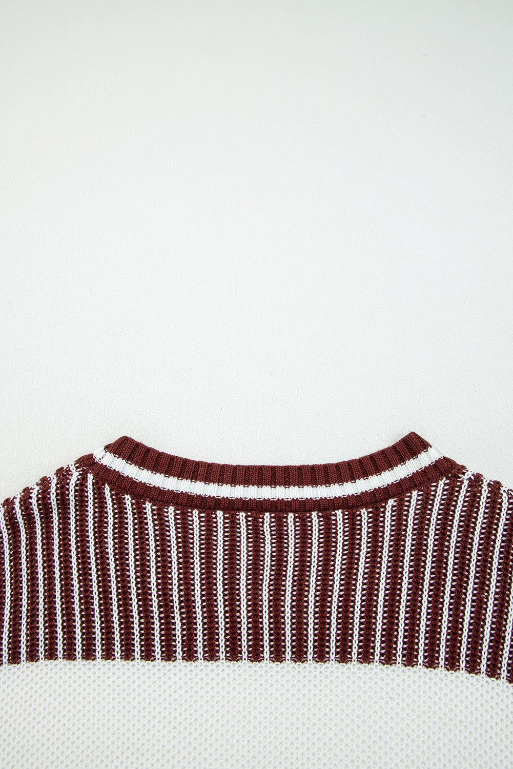 Two Tone Striped Sweater