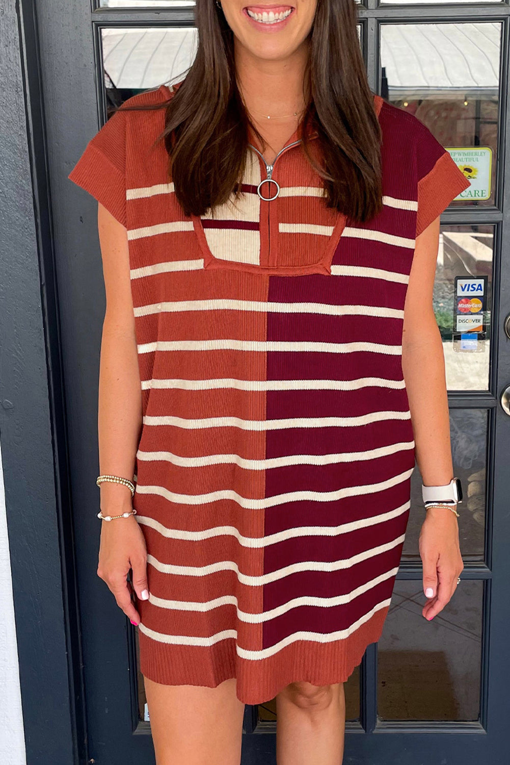 Stripe Sweater Dress