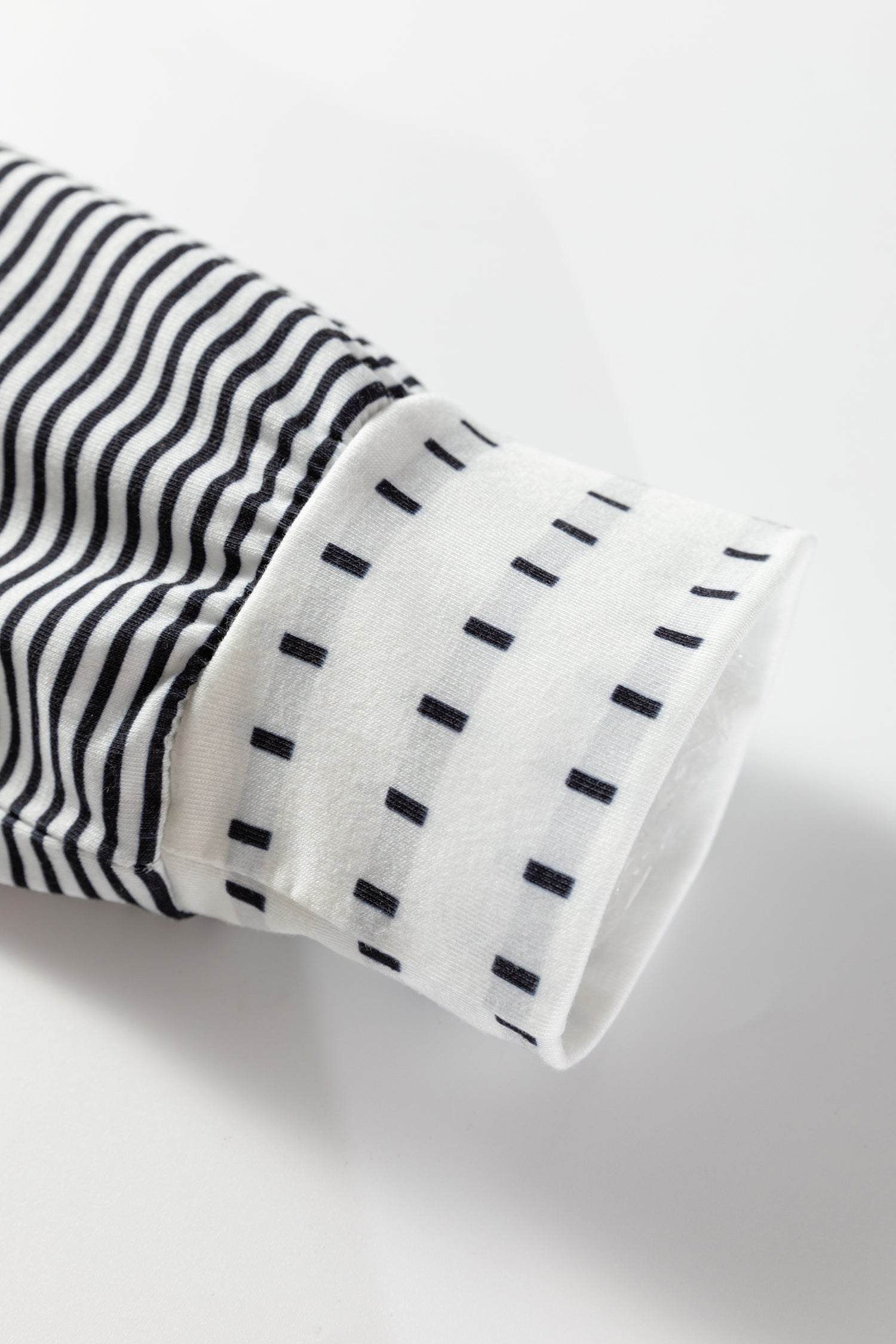 Black Stripe Raglan Long Sleeve Tee