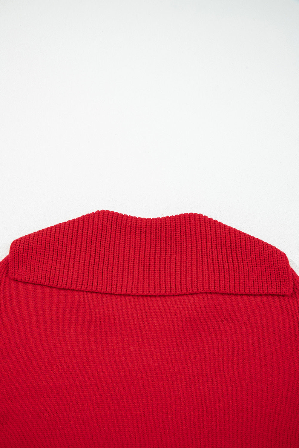 V Neck Ribbed Sweater