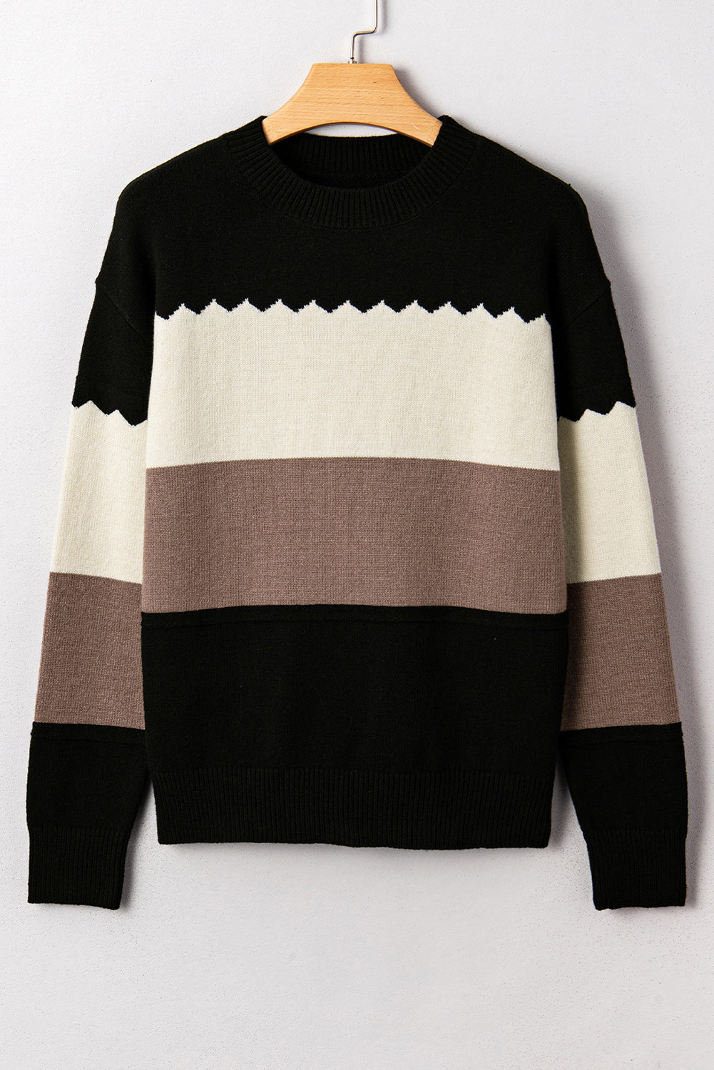 Colorblock Crew Sweater