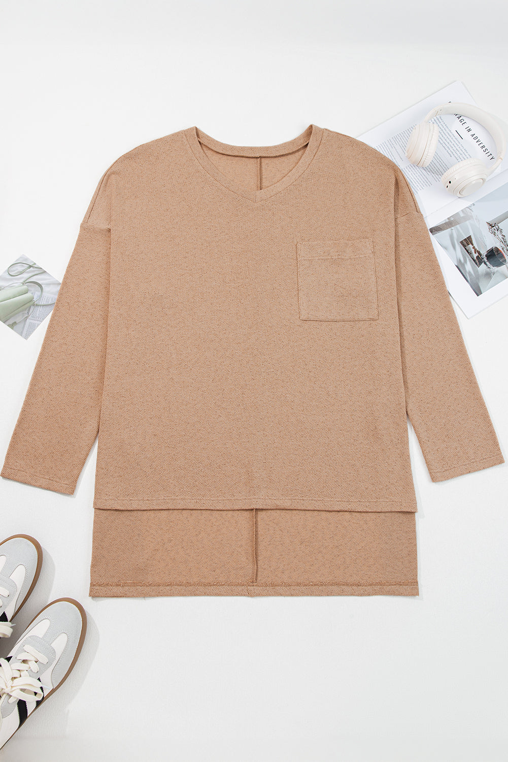 Plus Size Knit Tunic Top