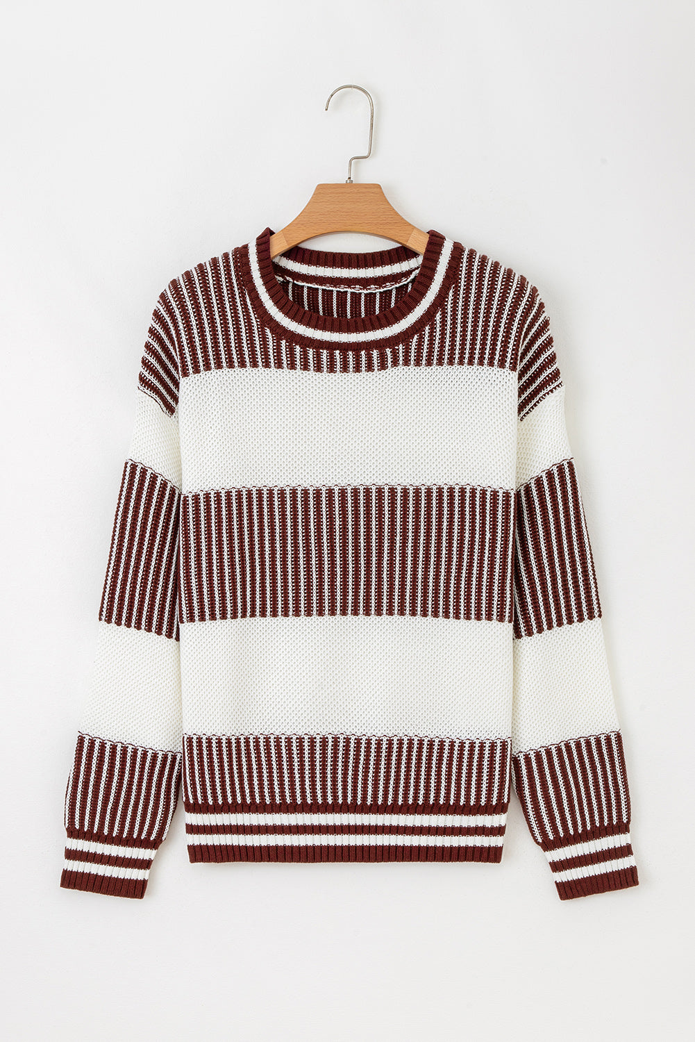 Two Tone Striped Sweater