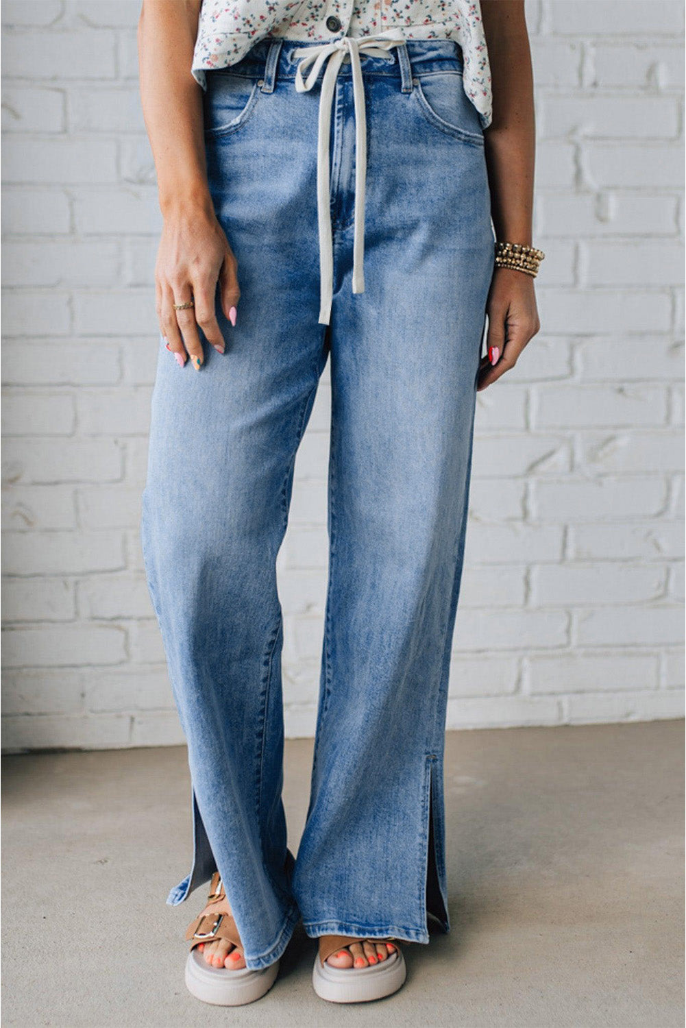 Myosotis Slit Leg Jeans