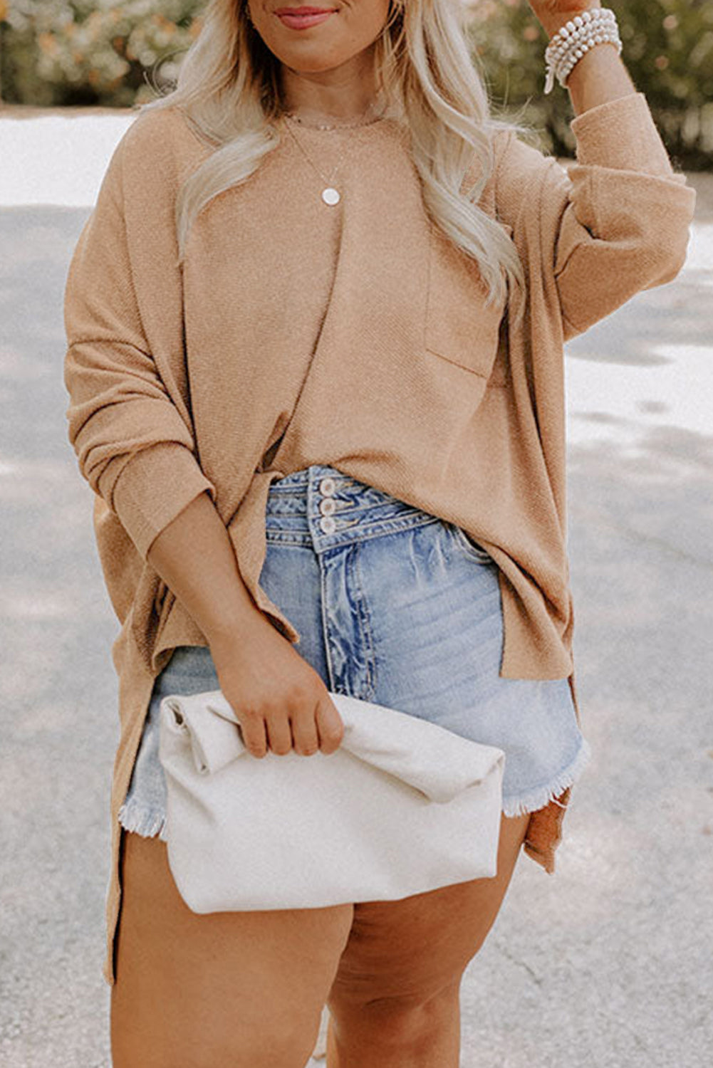 Plus Size Knit Tunic Top
