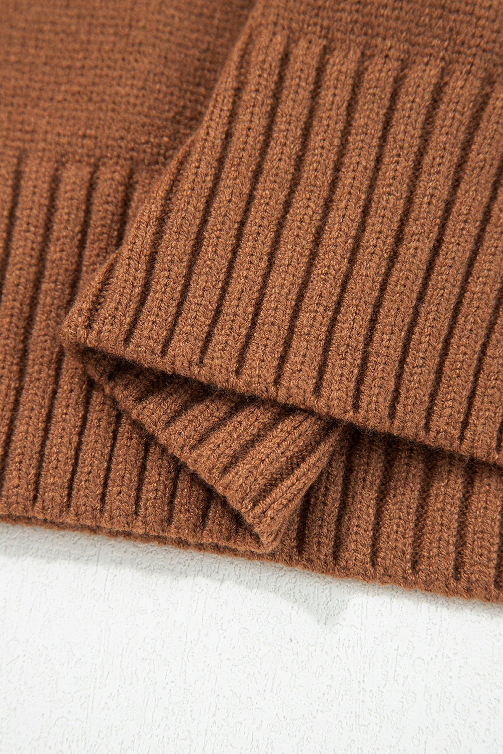 V Neck Ribbed Sweater
