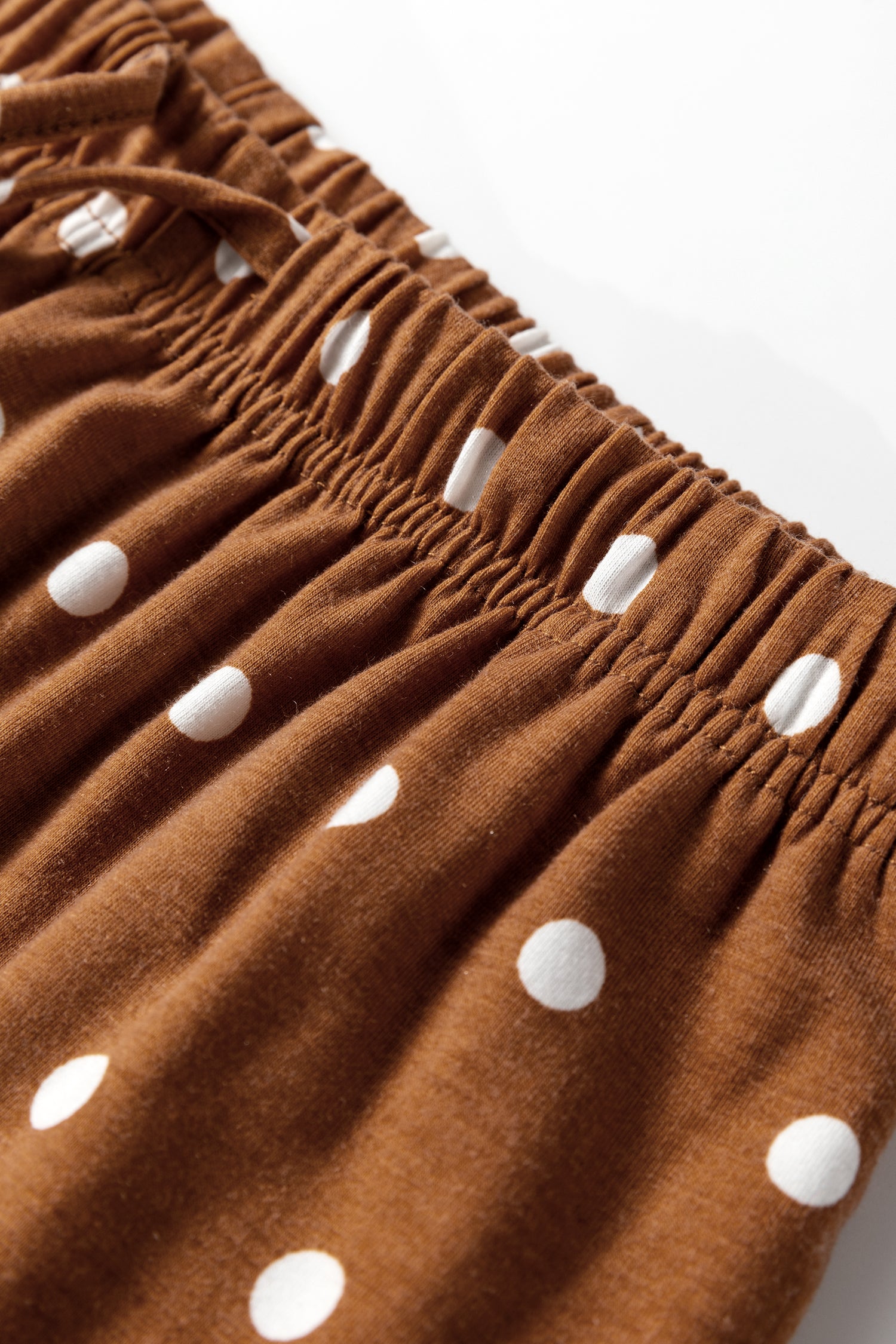 Brown Polka Dot Pajama Set
