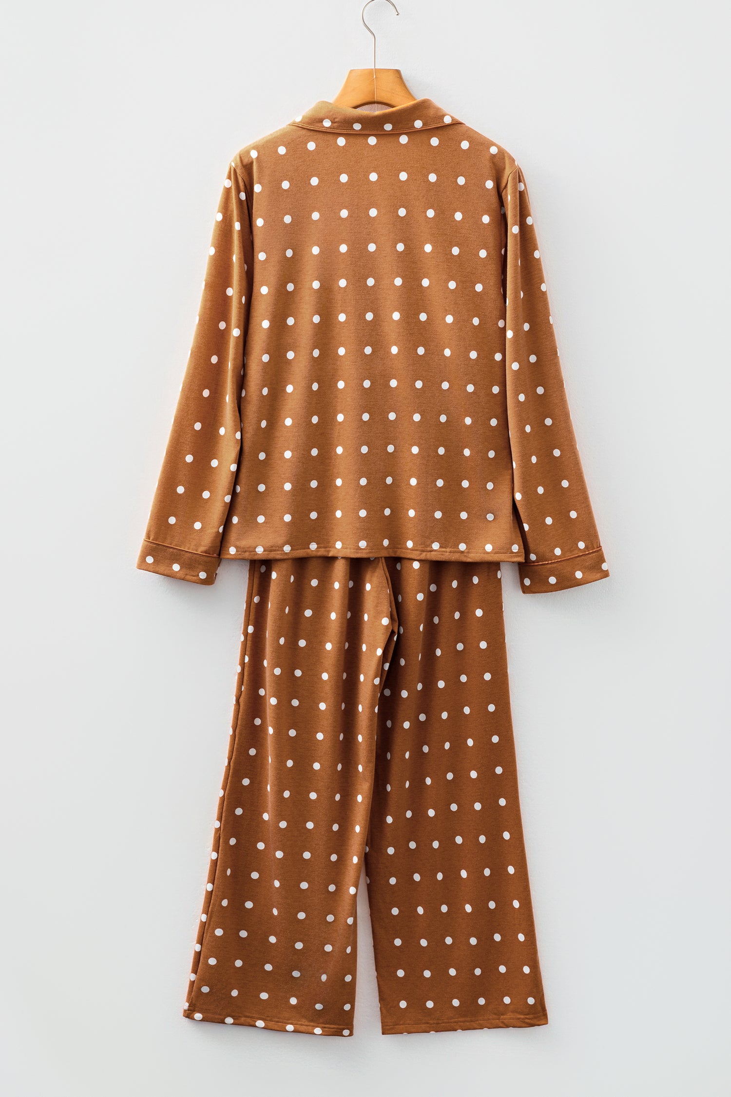 Brown Polka Dot Pajama Set