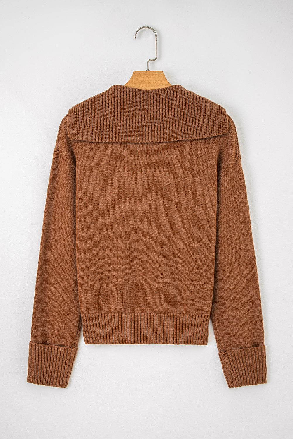 V Neck Ribbed Sweater