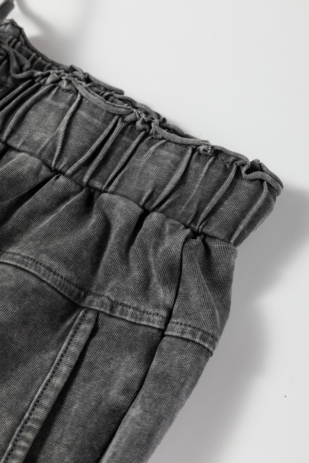 Mineral Wash Raw Hem Pocket Pants