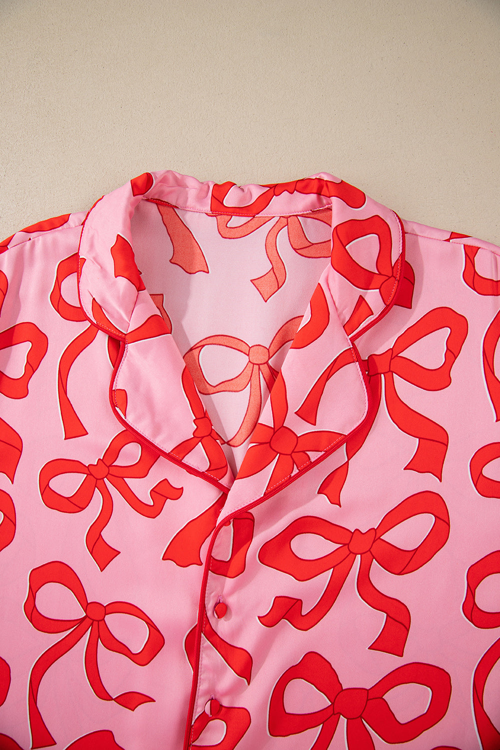 Pink Bow Pajama Set