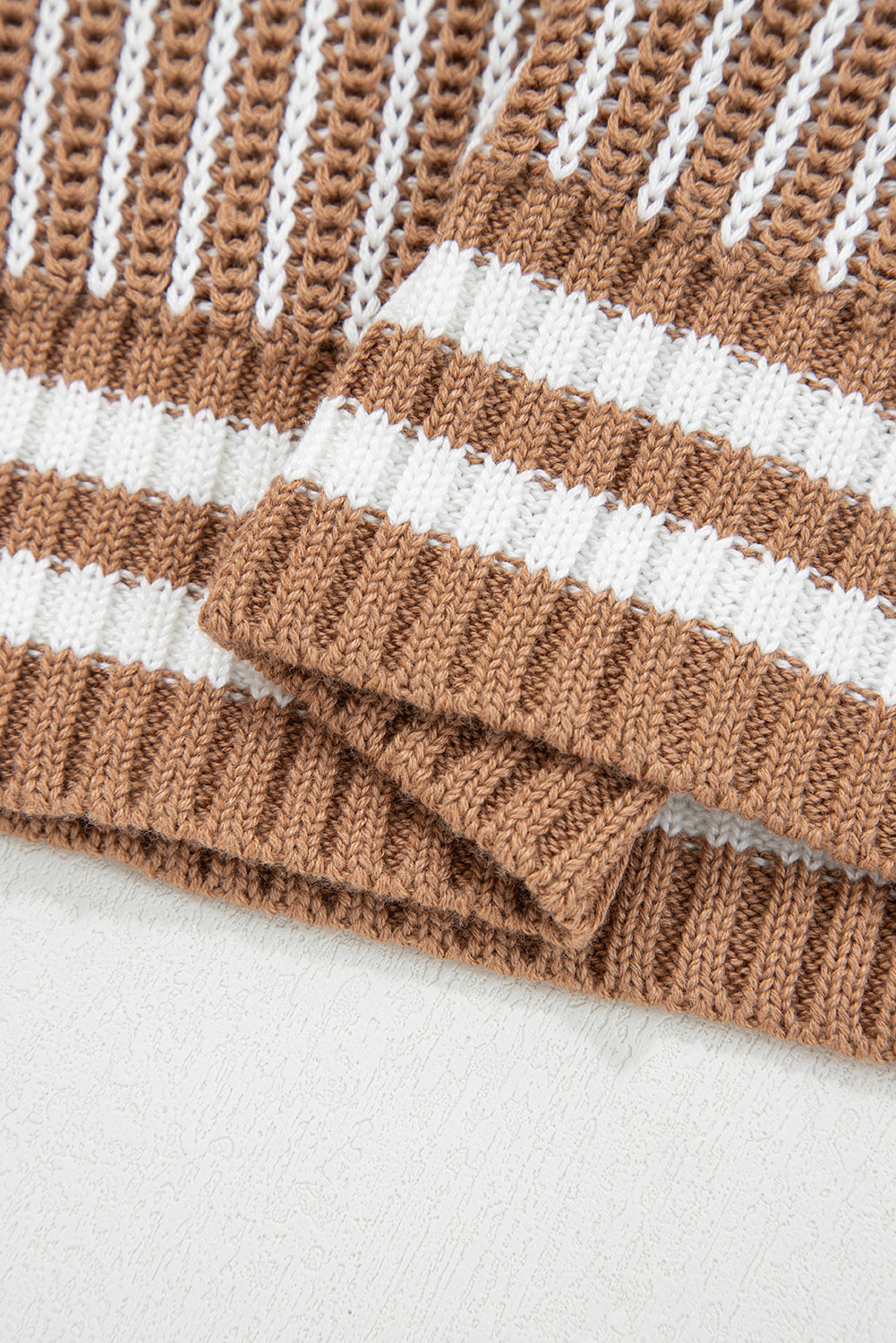 Two Tone Striped Sweater