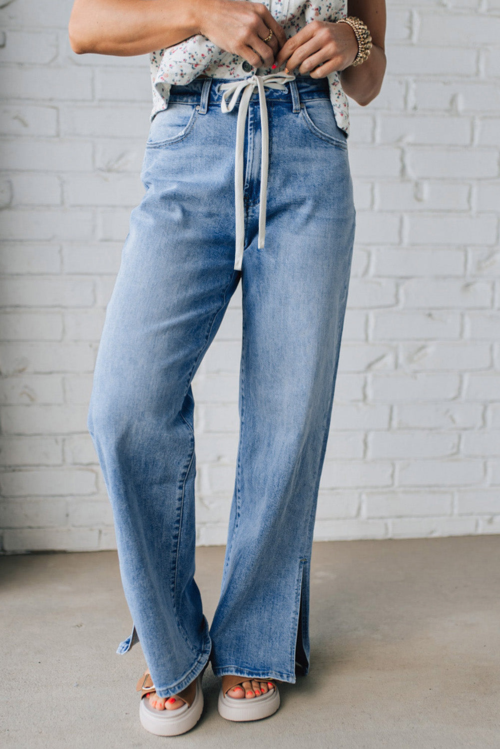 Myosotis Slit Leg Jeans