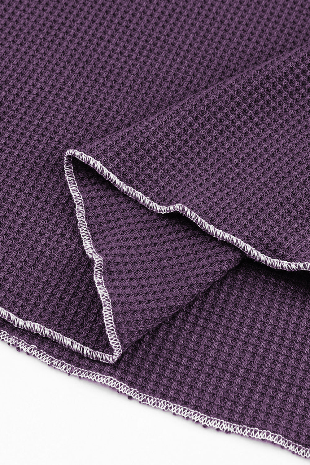 Textured Round Neck Long Sleeve Top
