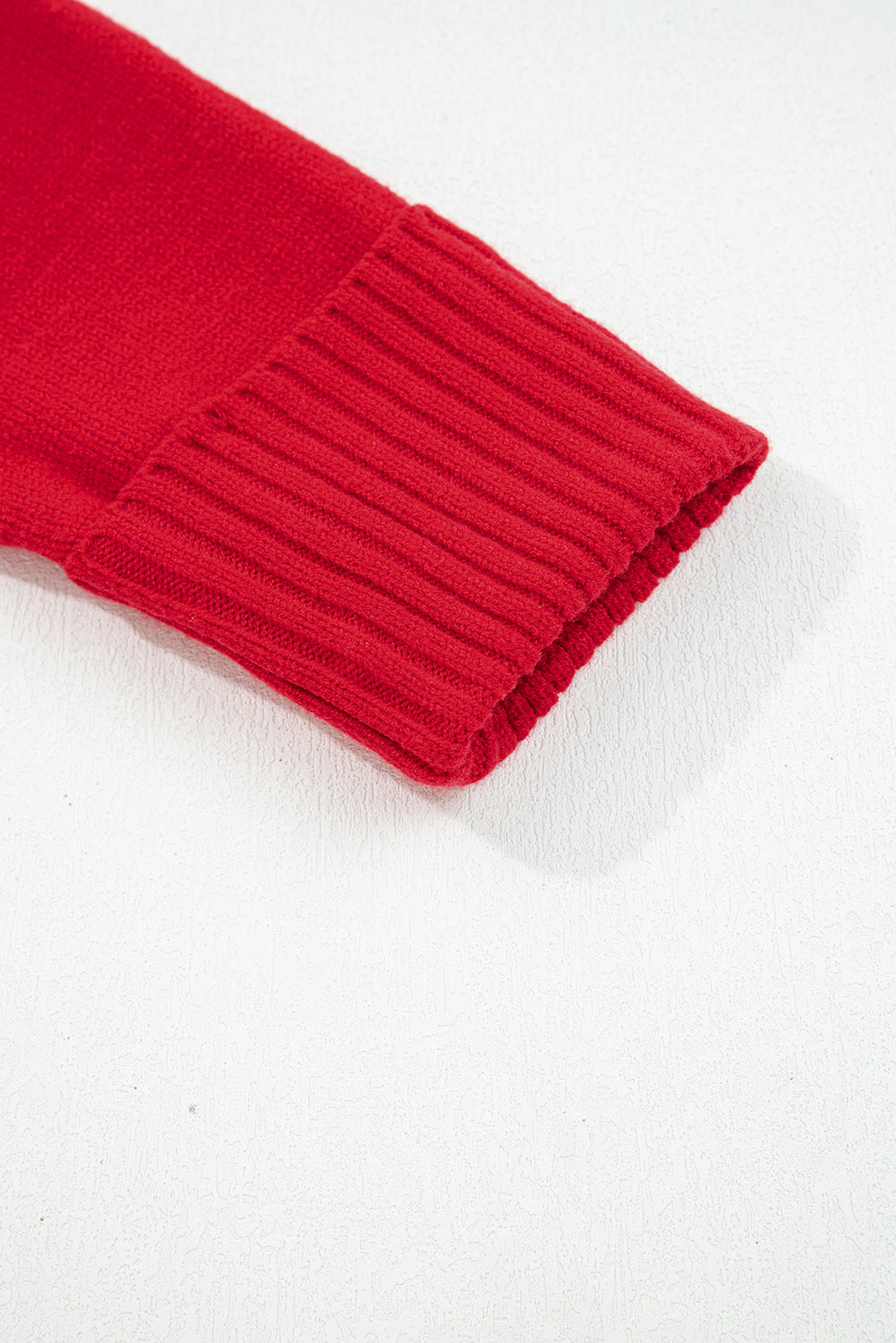 V Neck Ribbed Sweater