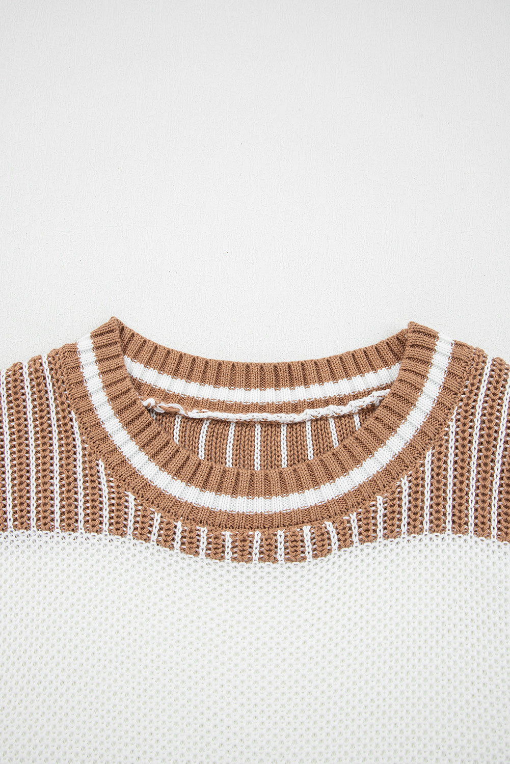 Two Tone Striped Sweater