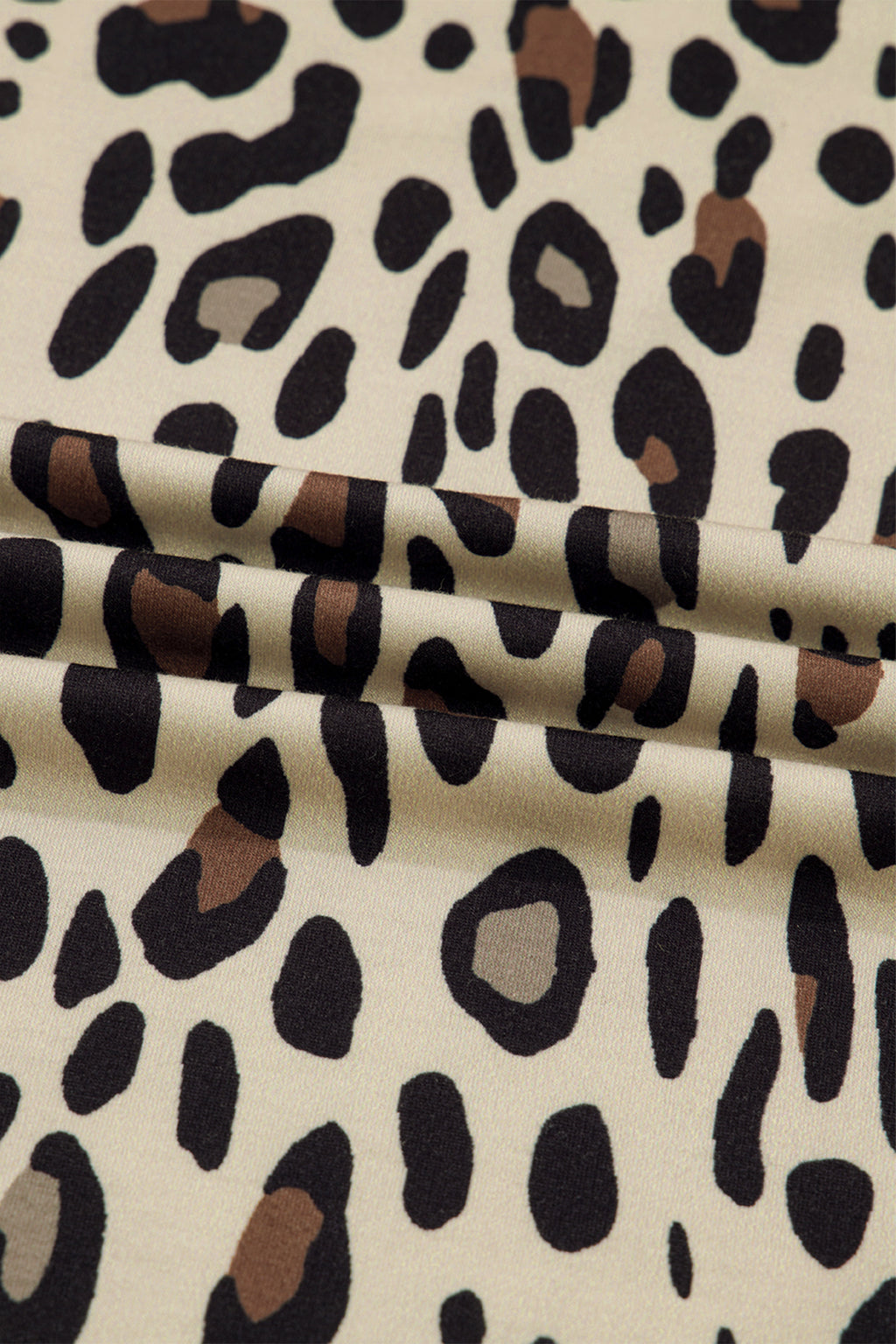 Plus Size Leopard Wide Leg Pants