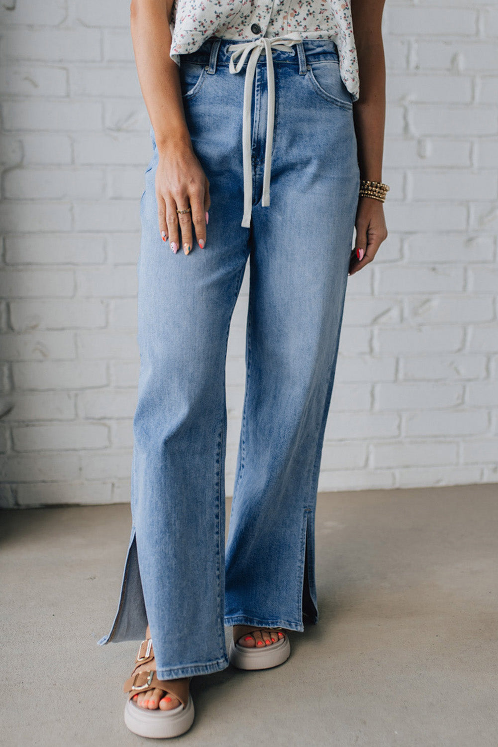 Myosotis Slit Leg Jeans