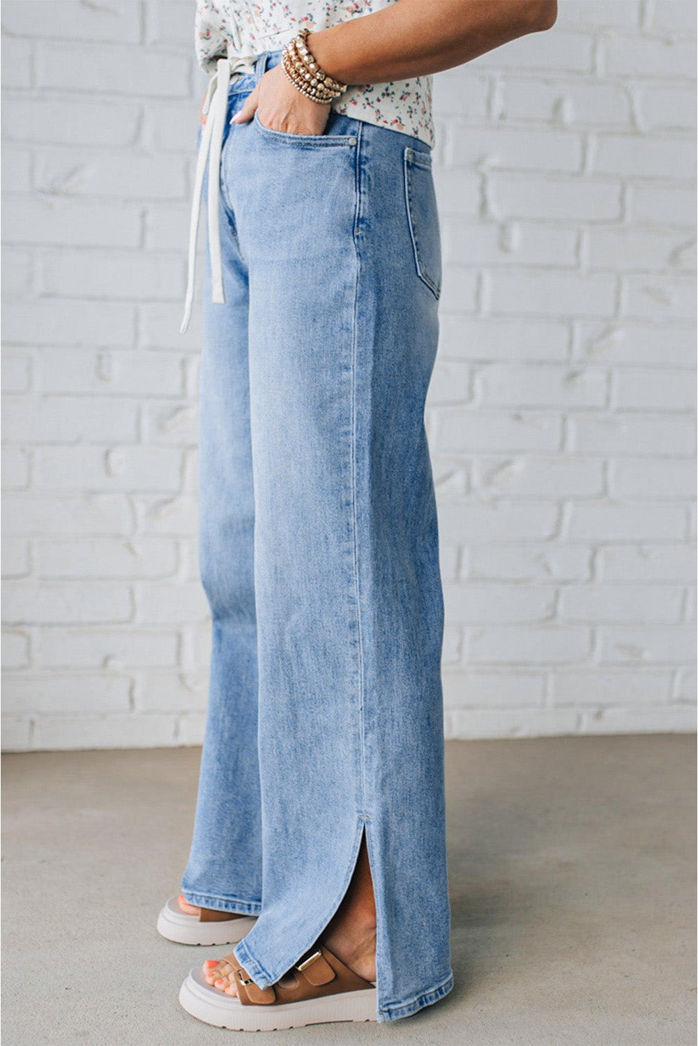 Myosotis Slit Leg Jeans