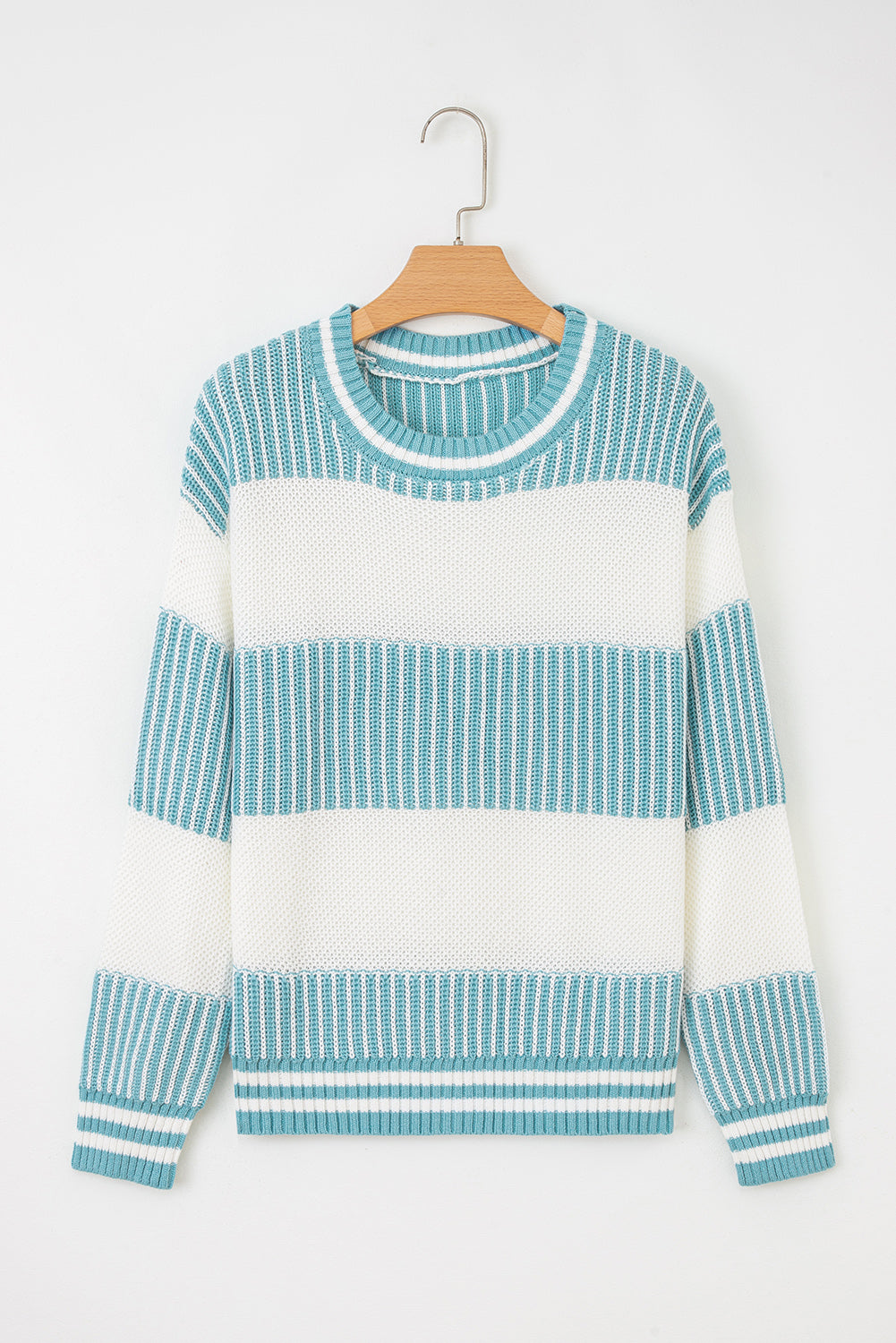 Two Tone Striped Sweater